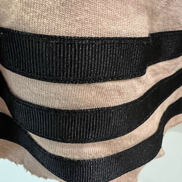 Express Y2K Mesh Babydoll Cami Tank Top Tan Womens M Whimsigoth Fairy Grunge - Picture 2 of 9